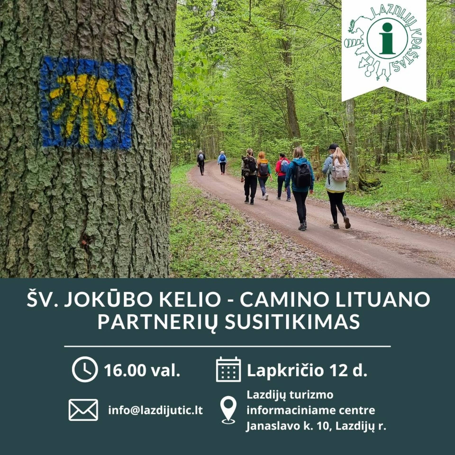 Wir laden Sie nach St. Das Treffen der Partner von Jacob's Road-Camino Lituanos findet bereits am 12. November statt. !