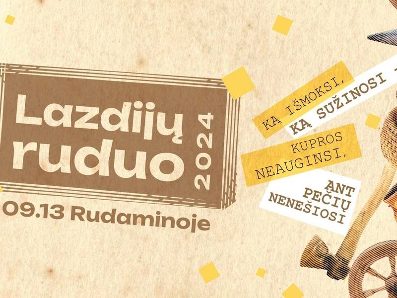 Lazdijų Ruduo 2024, skirta Rudaminos amatų centro veiklos 10-mečiui ir Europos paveldo dienoms paminėti