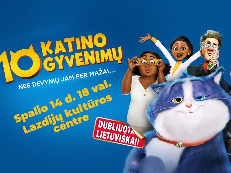 Animacinis filmas "10 katino gyvenimų"