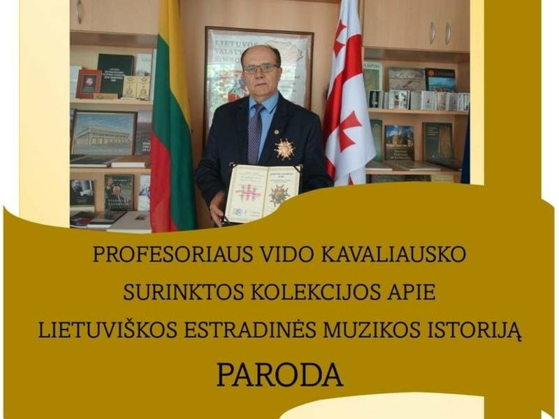 Vido Kavaliausko surinktos kolekcijos apie lietuviškos estradinės muzikos istoriją paroda