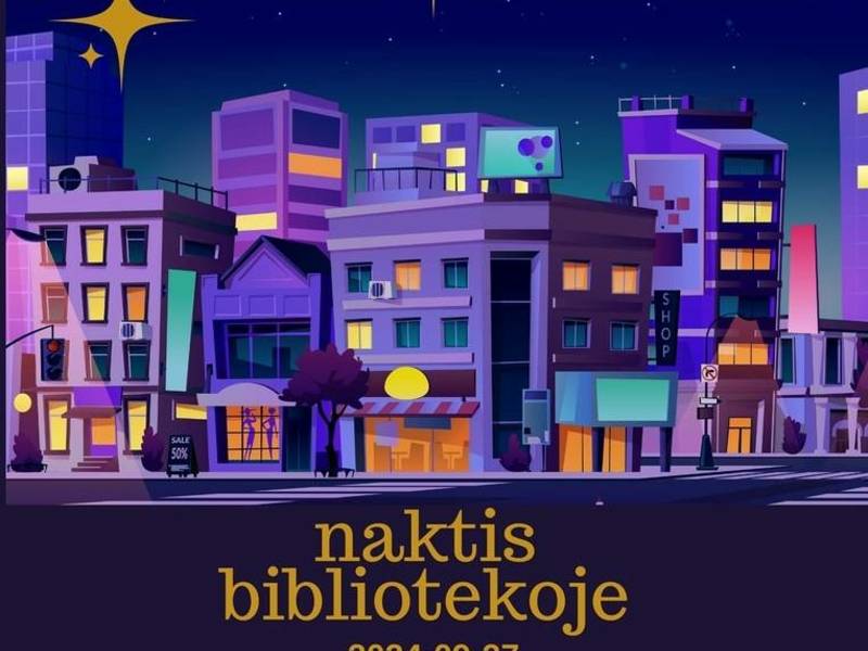 KiTOKIA naktis bibliotekoje