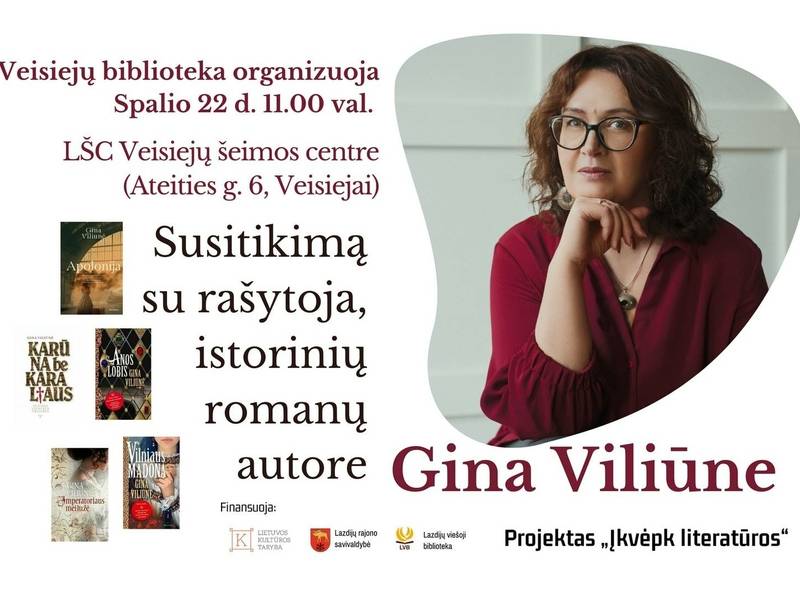 Meeting with prose writer, author of historical novels Gina Viliūne