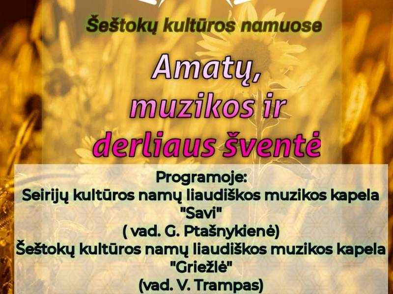 Święto rzemiosła, muzyki i zbiorów