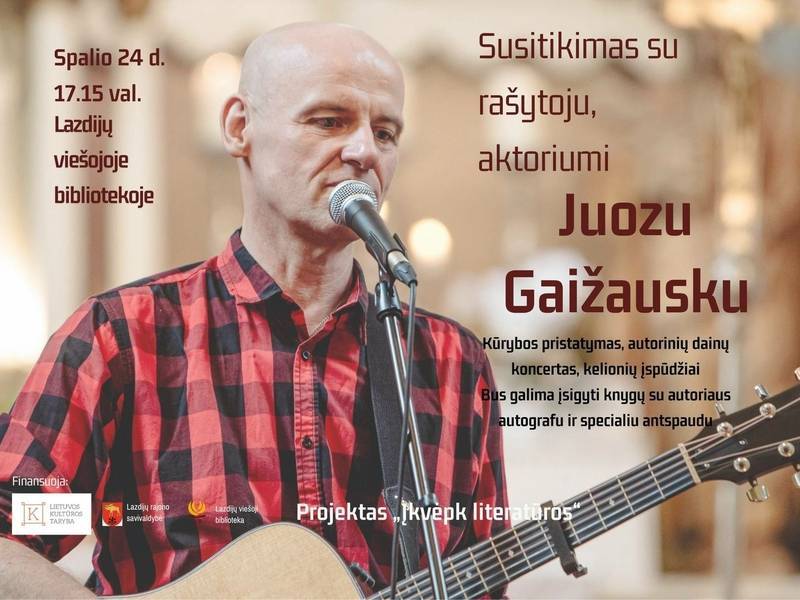 Ein Treffen mit dem Schriftsteller und Schauspieler Juoz Gaižauskas