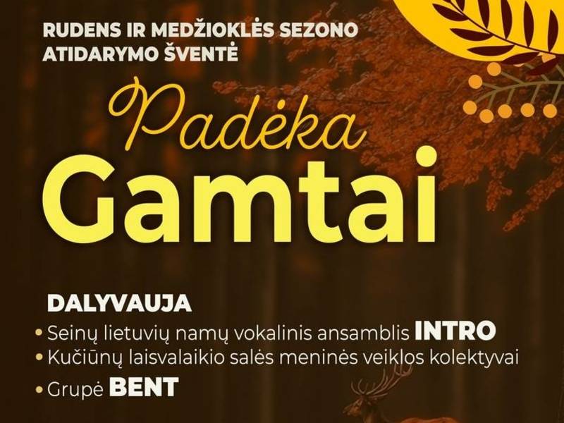 Rudens ir medžioklės sezono atidarymo šventė "Padėka gamtai"