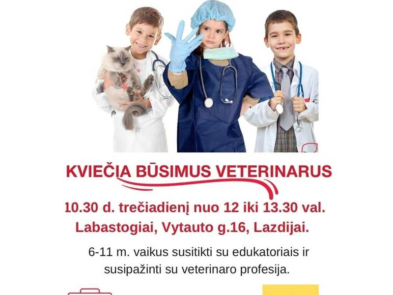 Mažosios Medicinos mokyklos edukacija "Būsiu veterinaru"