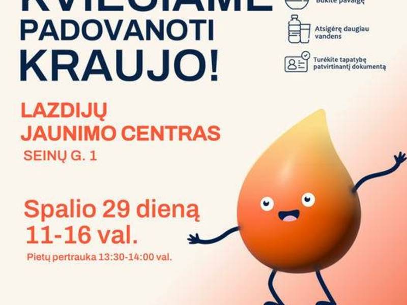 We invite you to donate blood!