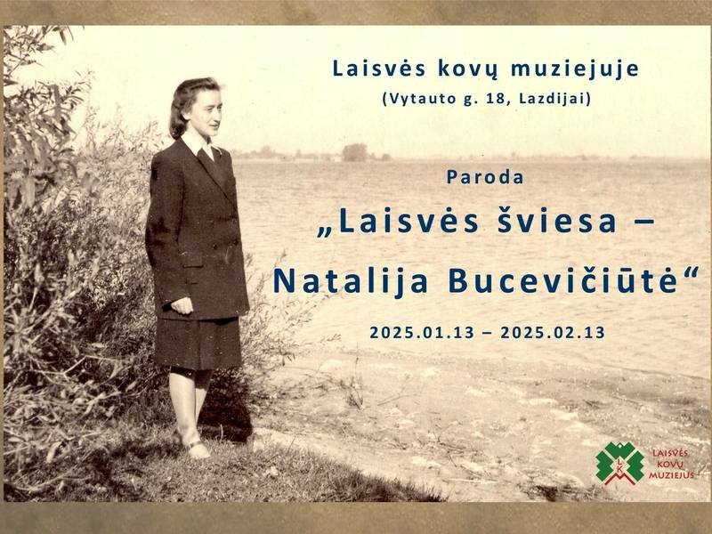 Presentation of the exhibition "Light of Freedom - Natalija Bucevičiūtė" and commemoration of January 13th, Defenders of Freedom Day