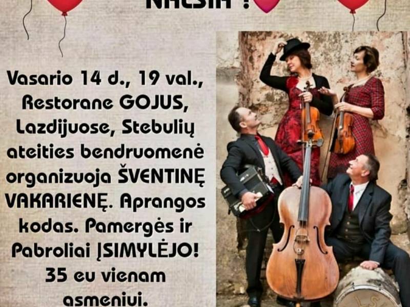 Šventas Valentinas su ansambliu "Nalšia"