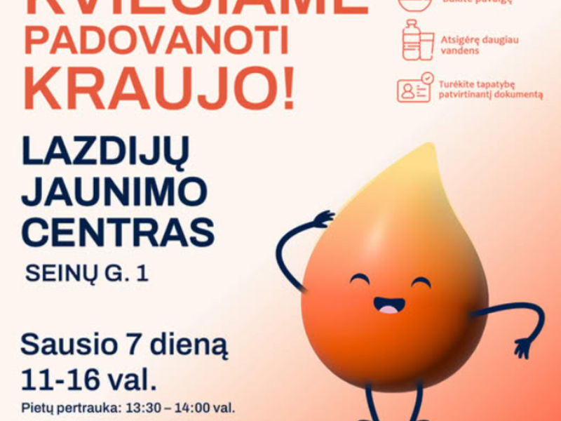 We invite you to donate blood!